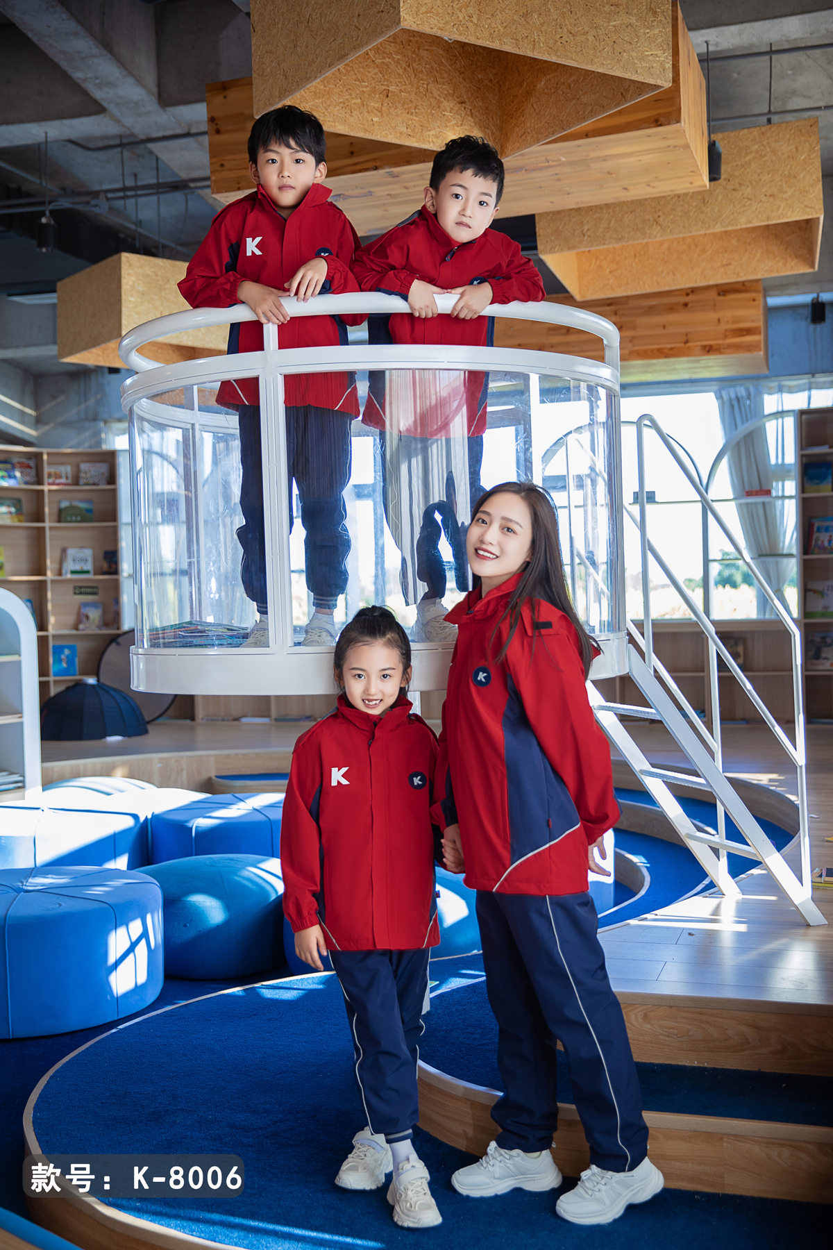 沖鋒衣園服紅色