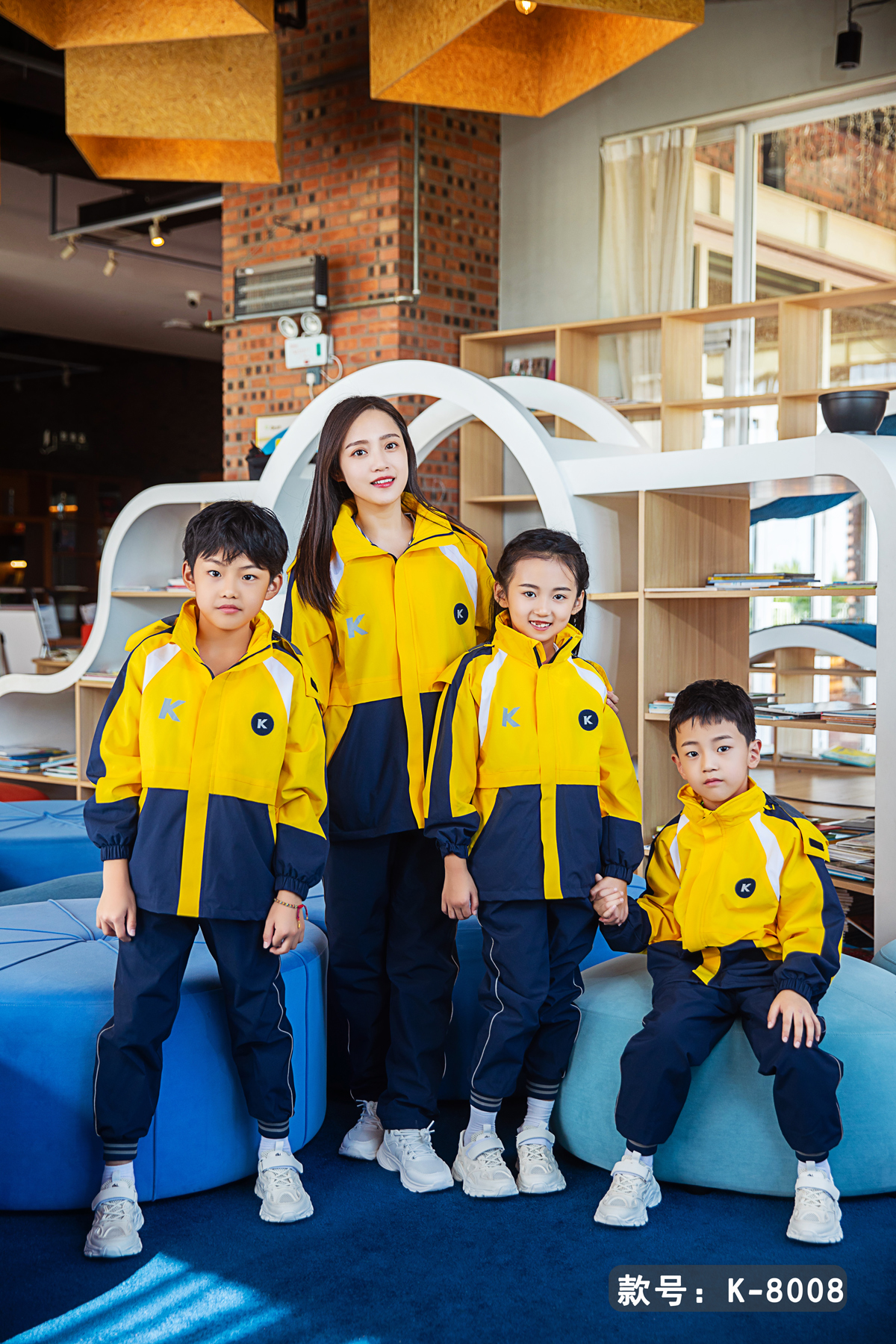 沖鋒衣幼兒園園服黃色